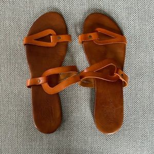 100% authentic Italian leather sandals from Marbella, Spain | size 9